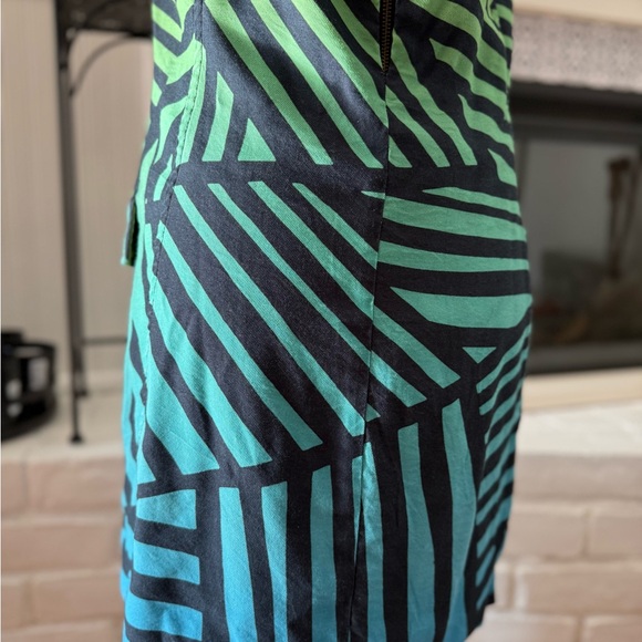 Desigual Striped Green and Black Dress - Picture 10 of 11